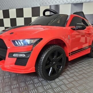 COCHE 12V PARA NIÑOS FORD MUSTANG SHELBY, 1-4 años, rc -  INDA377-c4k9969RED